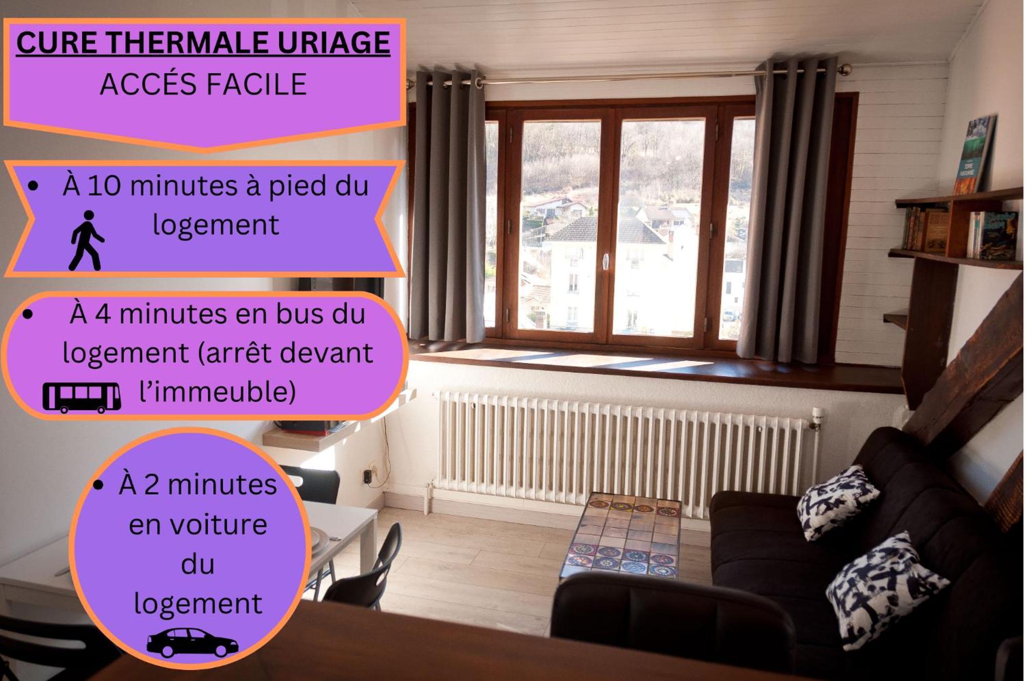 Vaulnaveys-le-Haut Le T2 Douillet D'Uriage - Residence Le Louvre - Cure Thermale Uriage- Proche Chamrousse - Jusqu'A 3 Personnes - Region Agreable En Toute Saison מראה חיצוני תמונה
