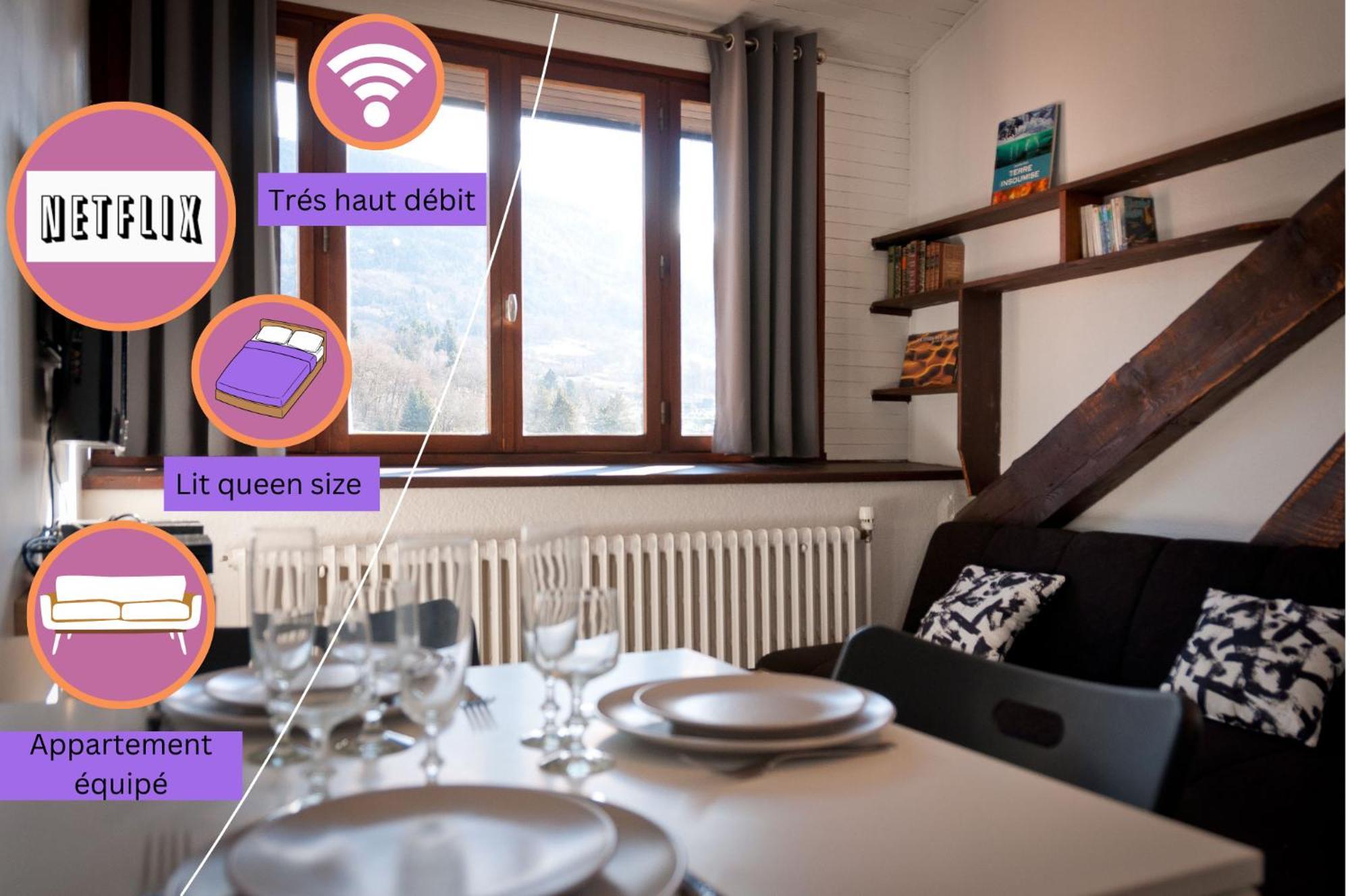 Vaulnaveys-le-Haut Le T2 Douillet D'Uriage - Residence Le Louvre - Cure Thermale Uriage- Proche Chamrousse - Jusqu'A 3 Personnes - Region Agreable En Toute Saison מראה חיצוני תמונה