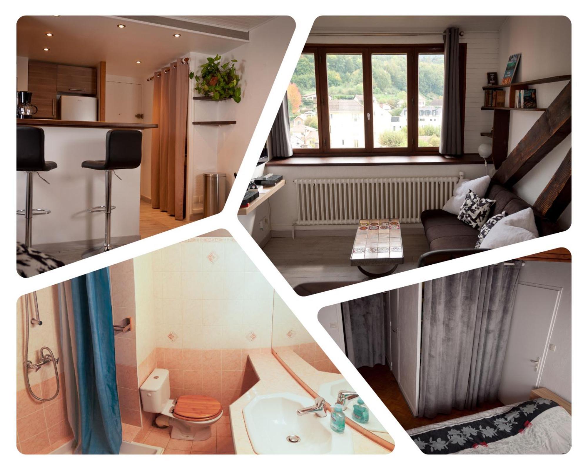 Vaulnaveys-le-Haut Le T2 Douillet D'Uriage - Residence Le Louvre - Cure Thermale Uriage- Proche Chamrousse - Jusqu'A 3 Personnes - Region Agreable En Toute Saison מראה חיצוני תמונה